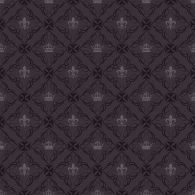 damasko dekoratif duvar kağıdı duvar için vintage Dikişsiz desen vektör