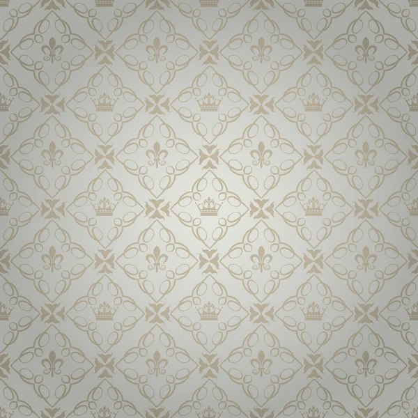 Damasco decorativo papel de parede. vetor vintage padrão . — Vetor de Stock