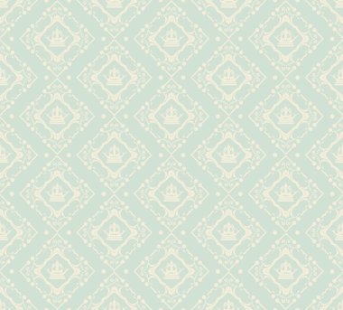 damasko dekoratif duvar kağıdı duvar için vintage Dikişsiz desen vektör