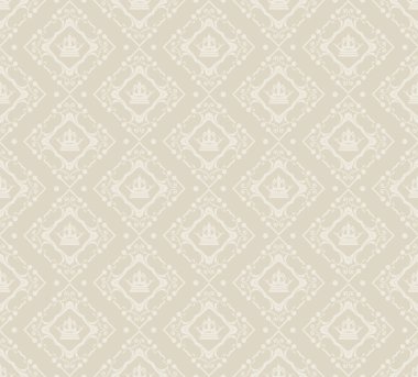 damasko dekoratif duvar kağıdı duvar için vintage Dikişsiz desen vektör