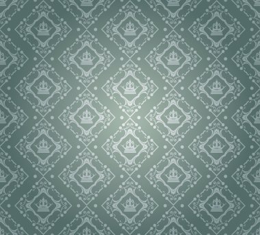 damasko dekoratif duvar kağıdı. vektör vintage desen. arka plan