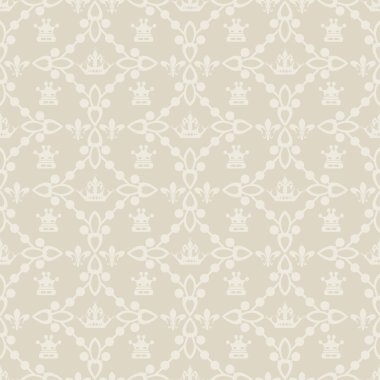 duvarlar için dekoratif duvar kağıdı Retro illüstrasyon damask vintage Dikişsiz desen vektör