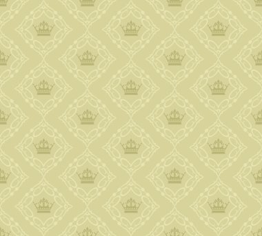 duvarlar için dekoratif duvar kağıdı Retro illüstrasyon damask vintage Dikişsiz desen vektör