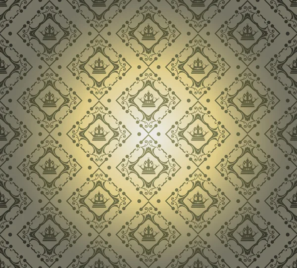 Papel pintado decorativo Damasco. vector patrón vintage. fondo abstracto — Archivo Imágenes Vectoriales