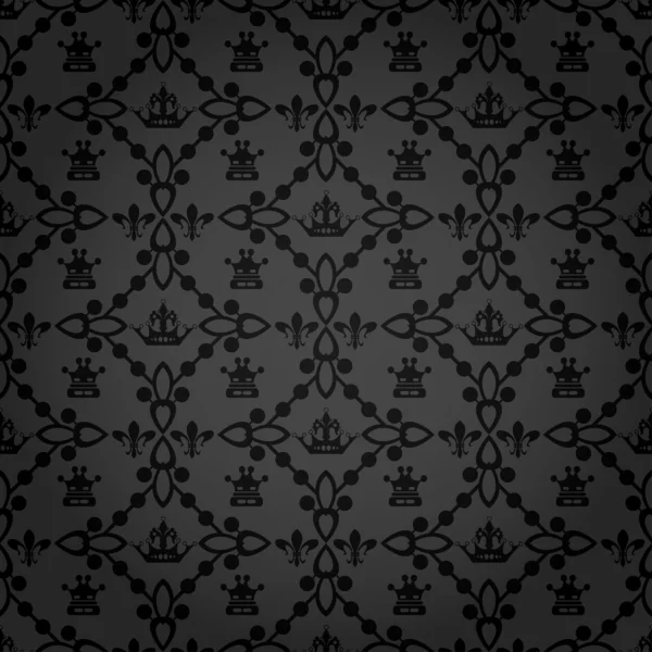 Damask decoratieve achtergrond. vector vintage patroon. abstracte achtergrond — Stockvector