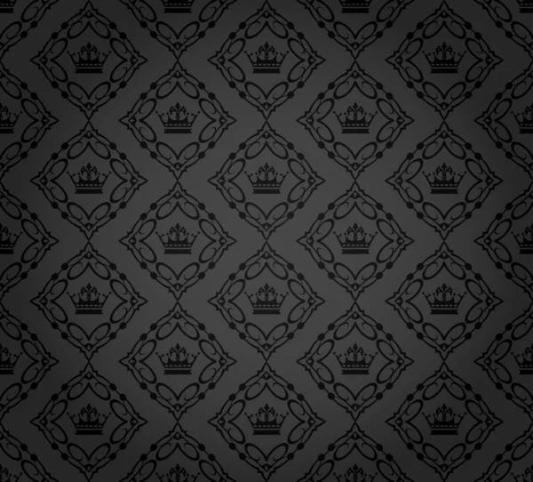 ダマスク織の装飾的な壁紙です。パターン ベクトル ヴィンテージ。抽象的な背景 — ストックベクタ