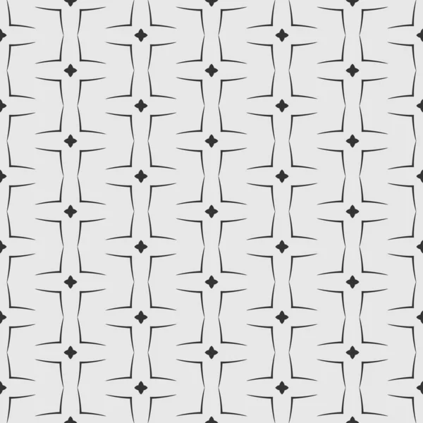 グレーの背景に装飾的な幾何学的要素を持つシンプルな背景パターン テクスチャのためのシームレスな背景 ベクターイラスト — ストックベクタ