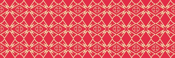 Abstrakcyjny Wzór Tła Geometryczną Ornamentem Czerwonym Tle Dla Twojego Projektu — Wektor stockowy