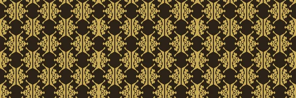Αφηρημένη Εικόνα Φόντου Χρυσά Διακοσμητικά Floral Στοιχεία Μαύρο Φόντο Για — Διανυσματικό Αρχείο