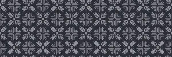 Hermosa Imagen Fondo Con Elementos Decorativos Grises Sobre Fondo Negro — Vector de stock