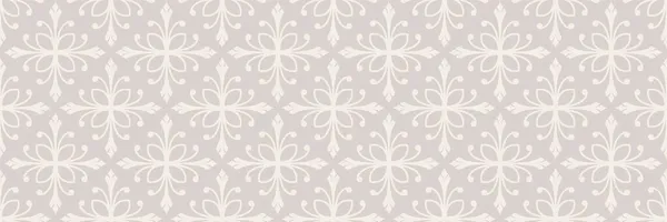Decorative Background Pattern Floral Ornament White Background Your Design Seamless — Stock Vector