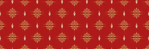 Imagem Fundo Festivo Com Ornamento Natal Fundo Vermelho Para Seus —  Vetores de Stock