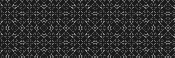 Donkere Achtergrond Afbeelding Met Decoratieve Ornamenten Een Zwarte Achtergrond Voor — Stockvector