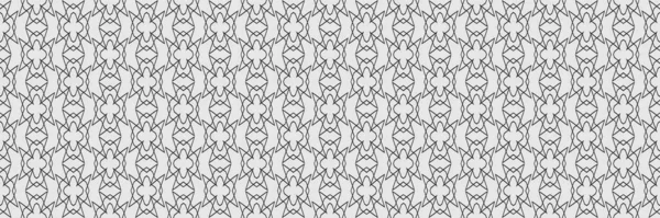 白い背景に線形幾何学的な装飾が施されたシームレスなパターン ベクトルグラフィックス — ストックベクタ