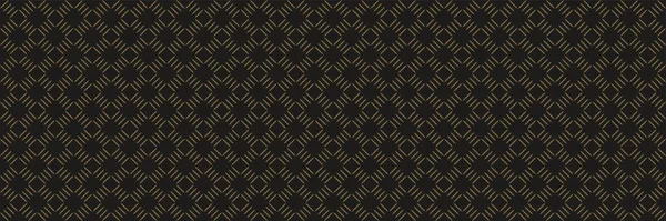 Achtergrondpatroon Met Eenvoudige Gouden Elementen Een Zwarte Achtergrond Naadloze Behang — Stockvector