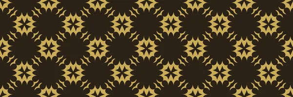 Padrão Fundo Abstrato Com Ornamento Geométrico Dourado Sobre Fundo Preto —  Vetores de Stock