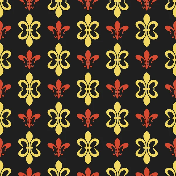 Patrón Fondo Real Con Elementos Colores Amarillo Rojo Sobre Fondo — Vector de stock