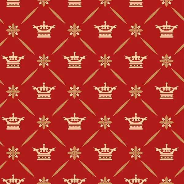 Background Pattern Royal Style Red Background Fabric Texture Swatch Seamless — Stock Vector