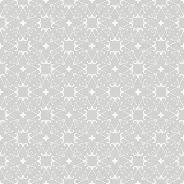 Background Image Decorative White Floral Ornament Gray Background Your Design — Stock Vector