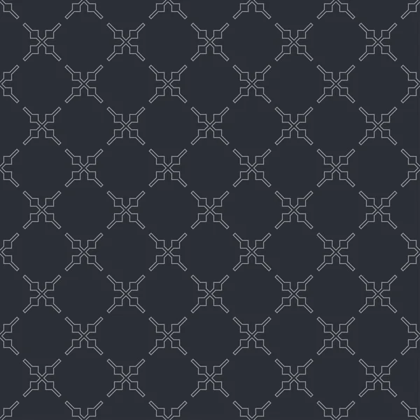 Dark Background Image Gray Geometric Ornament Black Background Your Design — Stockvektor