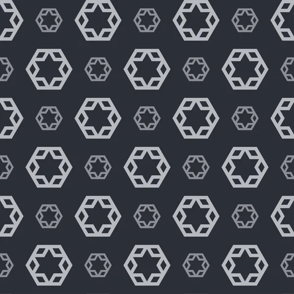 Achtergrondpatroon Met Geometrische Elementen Een Zwarte Achtergrond Stof Textuur Staal — Stockvector