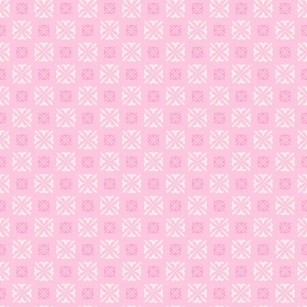 Фоновий Візерунок Декоративними Квітковими Прикрасами Рожевому Тлі Тканинна Текстура Годинник — стоковий вектор