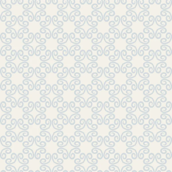 Seamless Background Floral Ornament White Vector — стоковый вектор