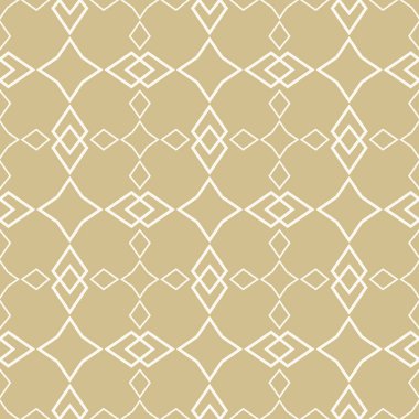 Altın zemin üzerinde modayı takip eden geometrik süslemeler