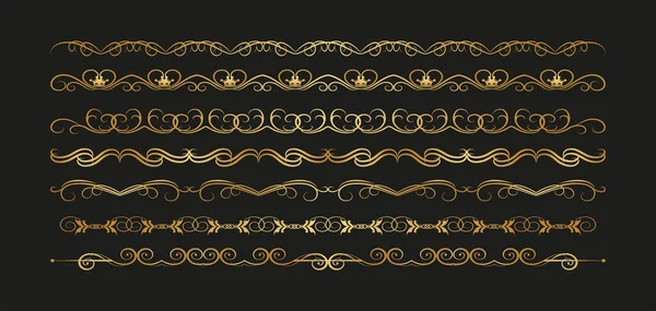 Set Vintage Borders — Stock Vector