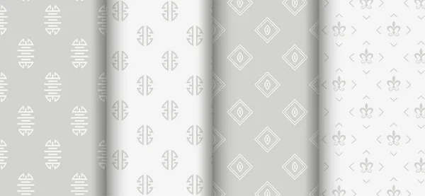 Light Background Patterns Seamless Wallpaper Vector — Stock Vector