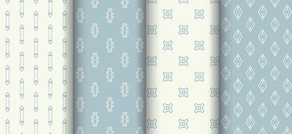 Set Light Seamless Patterns Wallpapers Vector Royalty Free Stock Illustrations