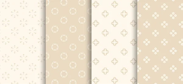 Verzameling Van Eenvoudige Achtergrond Wallpapers Beige Vector — Stockvector