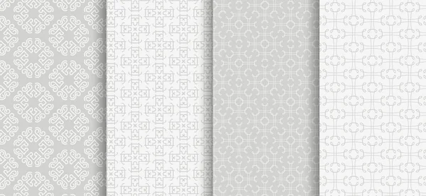 Light Gray Background Wallpaper Set Vector Image Stock Illustration