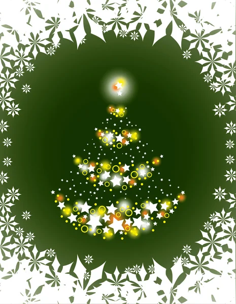 Árvore de Natal. ilustração vetorial. — Vetor de Stock