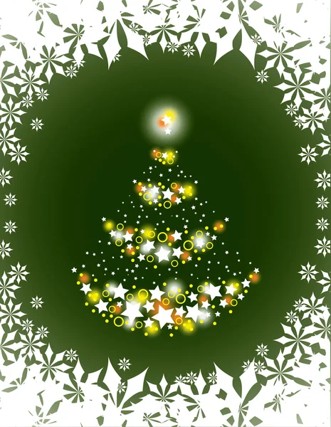 Kerstboom. vectorillustratie. — Stockvector