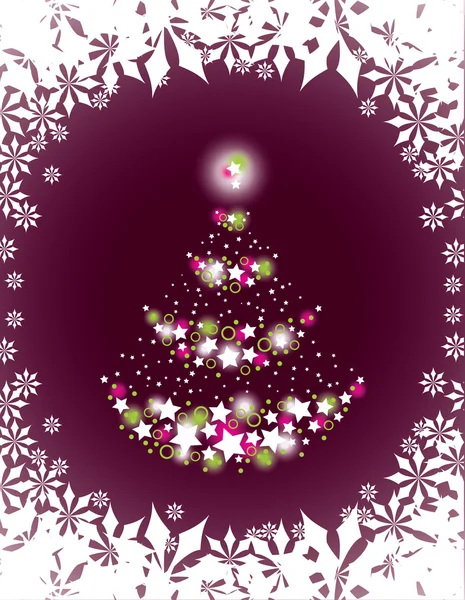 Christmas Tree. Vector Illustration. — Stock Vector