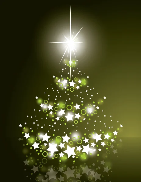 Albero di Natale. illustrazione vettoriale. — Vettoriale Stock