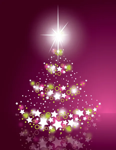 Christmas Tree. Vector Illustration. — Stock Vector