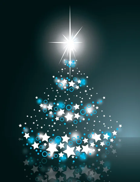 Kerstboom. vectorillustratie. — Stockvector