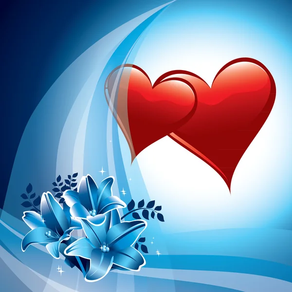 Valentine Day Background. Illustration vectorielle. Coeurs . — Image vectorielle