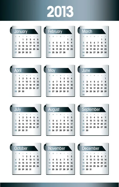 Kalender 2013. — Stockvektor