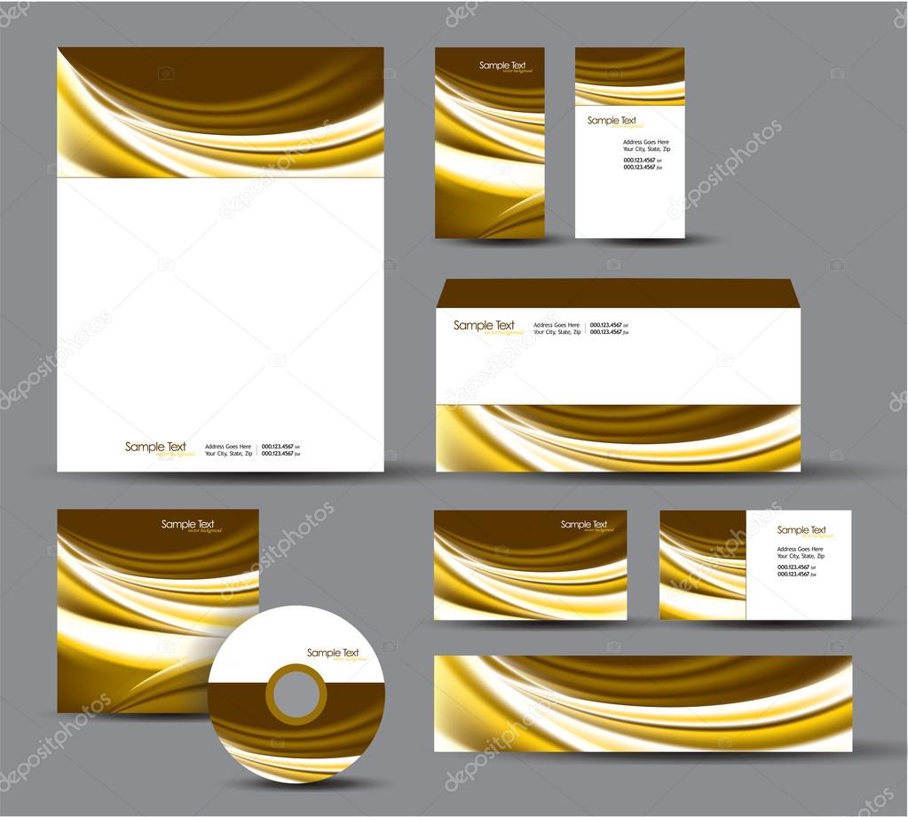 Modern Identity Package. Vector Design. Letterhead, business cards, cd, dvd, envelope, banner, header.