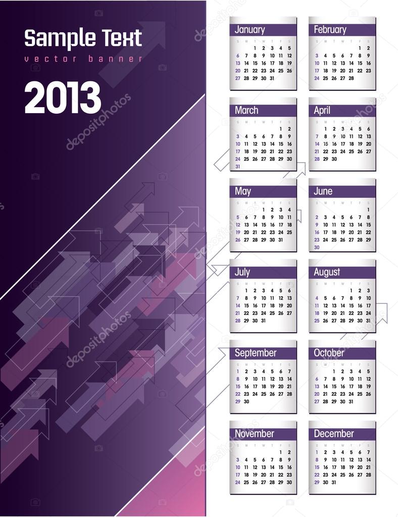 2013 Calendar.
