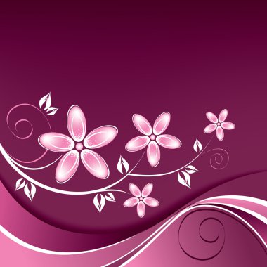 çiçek background. vektör çizim.