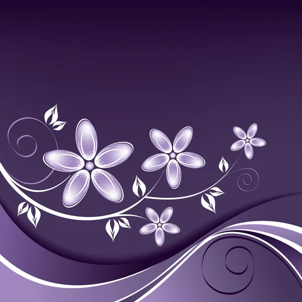 Floral bakgrund. vektor illustration. — Stock vektor