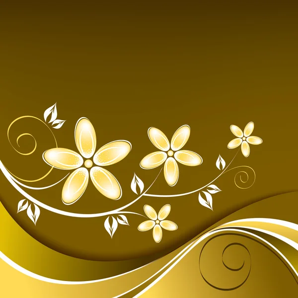 Floral achtergrond. vectorillustratie. — Stockvector