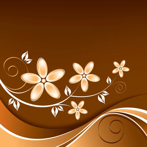 Floral achtergrond. vectorillustratie. — Stockvector