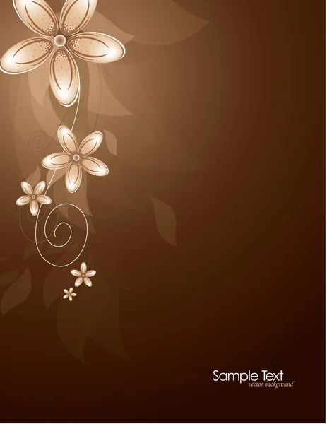 Fond floral. Illustration vectorielle . — Image vectorielle