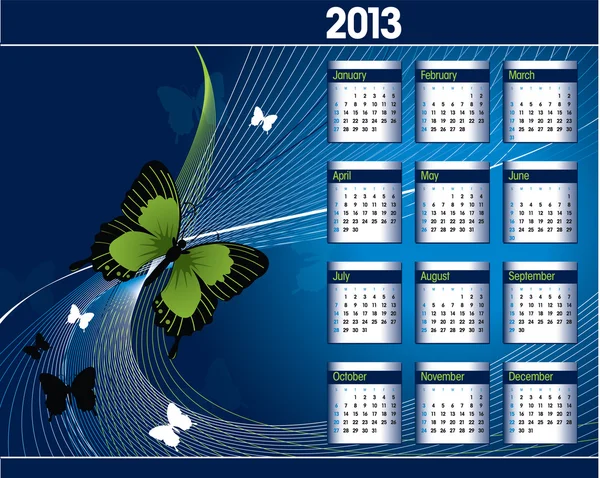 Calendrier 2013 . — Image vectorielle