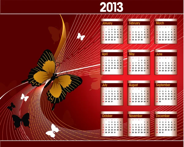 Kalender 2013. — Stockvektor